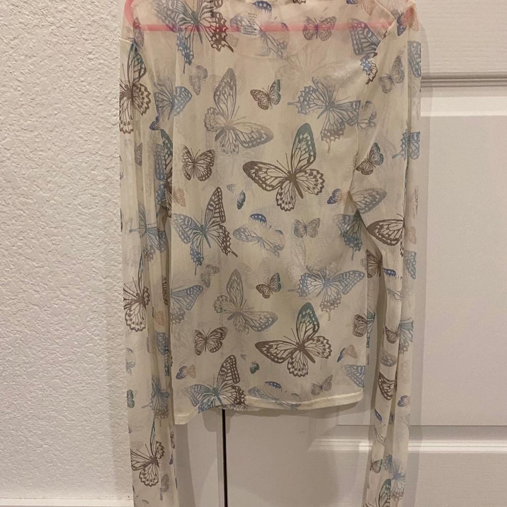 Butterfly Mesh Long Sleeve